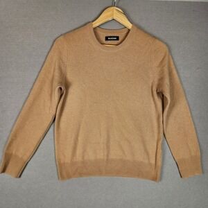 Naadam Sweater Womens S Camel Tan Cashmere Crew Neck Long Sleeve Quiet‎ Luxury
